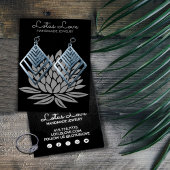 ロータスフラワーイヤリングネックレスジュエリーディスプレイカード