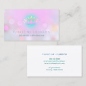 ロータスフラワーエステティシャンサロンスパ 名刺 (正面/裏面)