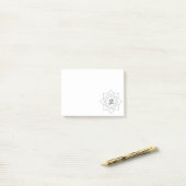 ロータスフラワーオムシンボルスケッチポストイットノート ポストイット (デスク上)