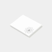 ロータスフラワーオムシンボルスケッチポストイットノート ポストイット (アングル)