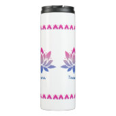 ロータスフラワーカスタム文字 タンブラー (裏面)