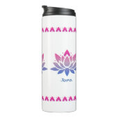 ロータスフラワーカスタム文字 タンブラー (回転右)
