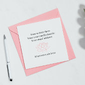 ロータスフラワージュエリージュエラーロゴ割引コード スクエア名刺