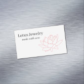 ロータスフラワージュエリージュエラーロゴ割引コード マグネット名刺 (インサイチュ)