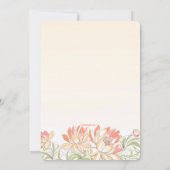 ロータスフラワーズアンドトンボのサンキューカード 招待状 (裏面)