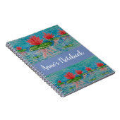 ロータスフラワーズスケッチノート ノートブック (右側)