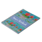 ロータスフラワーズスケッチノート ノートブック (左側)