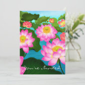 ロータスフラワーズパーティの招待状 招待状 (スタンド正面)