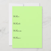 ロータスフラワーズパーティの招待状 招待状 (裏面)