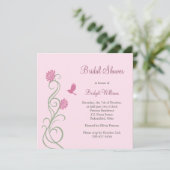 ロータスフラワーズブライダルシャワー(ピンク) 招待状 (スタンド正面)