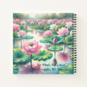 ロータスフラワーズ&引用文 ノートブック (裏面)