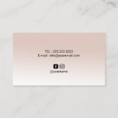 ロータスフラワーゼンサークルヨガインストラクターウェルネス 名刺 (裏面)