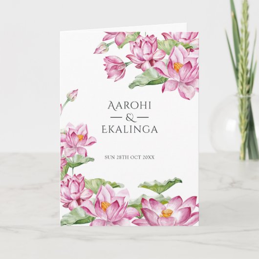 ロータスフラワータージマハルインディアン結婚ズ プログラム (正面)