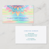 ロータスフラワーパステルカラーデザイン 名刺 (正面/裏面)