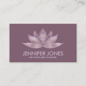 ロータスフラワーパステルラベンダー 名刺 (正面)