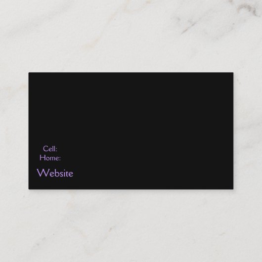 ロータスフラワービジネスカード 名刺 (裏面)