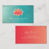 ロータスフラワービジネスカード 名刺 (正面/裏面)