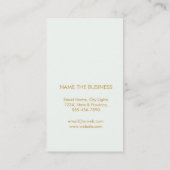 ロータスフラワーピーコックロゴヒーリングヨガホリスティック 名刺 (裏面)