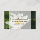 ロータスフラワーフォト名刺 名刺 (裏面)