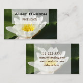 ロータスフラワーフォト名刺 名刺 (正面/裏面)