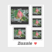 ロータスフラワーフローラ幾何学模様 シール (シート)