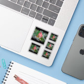 ロータスフラワーフローラ幾何学模様 シール (ノートパソコンとiPhone)