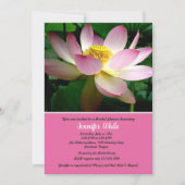 ロータスフラワーブライダルシャワー招待 招待状 (正面)