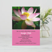 ロータスフラワーブライダルシャワー招待 招待状 (スタンド正面)