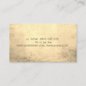 ロータスフラワーホログラフィックインクヨガインストラクター 名刺 (裏面)