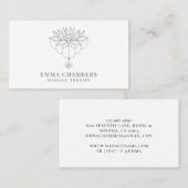 ロータスフラワーマッサージセラピスト 名刺 (正面/裏面)