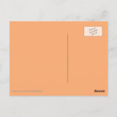 ロータスフラワーマンダラパステルオレンジマンダリン ポストカード (裏面)