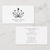 ロータスフラワームーンビジネスカード 名刺 (正面/裏面)