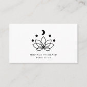 ロータスフラワームーンビジネスカード 名刺 (正面)