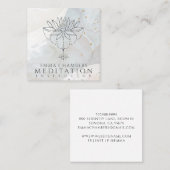 ロータスフラワーメディテーション先生 スクエア名刺 (正面/裏面)