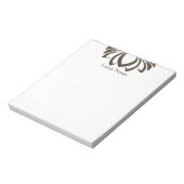 ロータスフラワーヨガインストラクターホリスティッククラシック ノートパッド (回転)