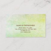 ロータスフラワーヨガインストラクターメディテーションホリスティック 名刺 (裏面)