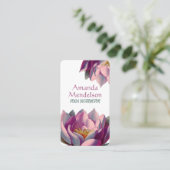 ロータスフラワーヨガスパフィットネス 名刺 (スタンド正面)