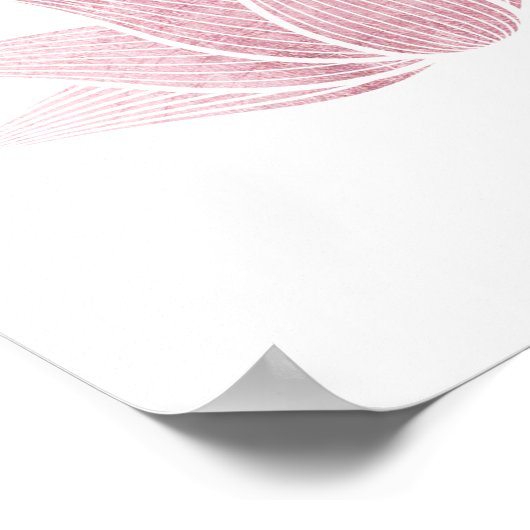 ロータスフラワーヨガナマステウェルネスメディテーション ポスター (角)