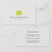 ロータスフラワーヨガビジネスカード 名刺 (正面/裏面)