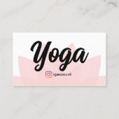 ロータスフラワーヨガ先生テンプレート 名刺 (裏面)