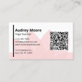 ロータスフラワーヨガ先生テンプレート 名刺 (正面)