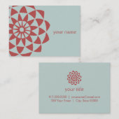 ロータスフラワーヨガ先生名刺 名刺 (正面/裏面)