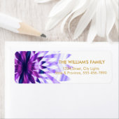 ロータスフラワーヨガ瞑想フローラ紫 ラベル (インサイチュ)