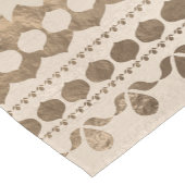 ロータスフラワーラグジュアリーオーナメントパステル金ゴールド ショートテーブルランナー (コーナー)