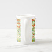 ロータスフラワー中国のデザイン ボーンチャイナマグカップ (裏面)