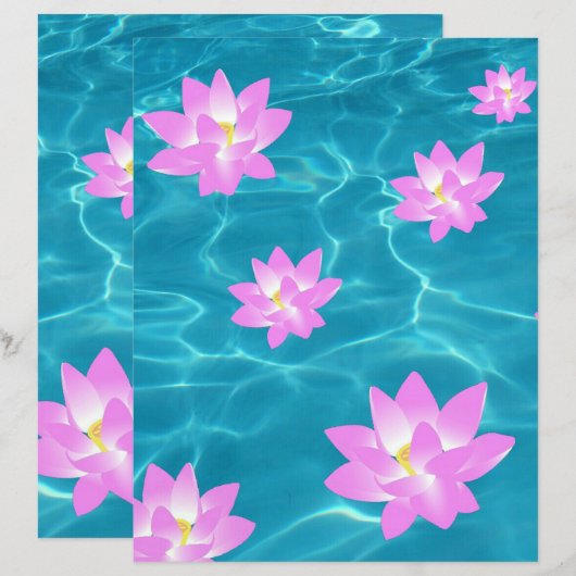 ロータスフラワー紙 (正面/裏面)