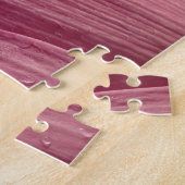 ロータスフラワー花びらピンクフローラ ジグソーパズル (側面)