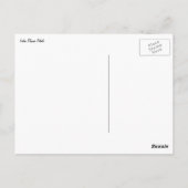 ロータスフラワー花びらピンクフローラ ポストカード (裏面)