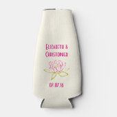 ロータスフラワー/ウォーターリリー結婚式の引き出物 ボトルクーラー (正面)