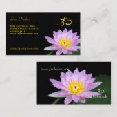 ロータスフラワー、オムヨガ、ヒーラー 名刺 (正面/裏面)